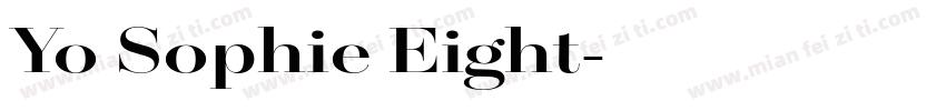 Yo Sophie Eight字体转换